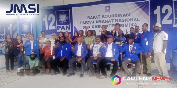 PAN Mimika Gelar Rakor, Target Masuk 3 Besar Pemilu Selanjutnya