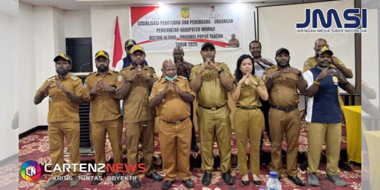 Distrik Alama Dorong Kesadaran Hukum Aparat Kampung Lewat Sosialisasi Peraturan