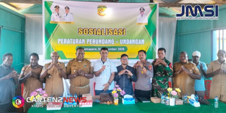 Pemdis Mimika Timur Jauh Gelar Sosialisasi Perundang-undangan di Amamapare bagi 5 Kampung