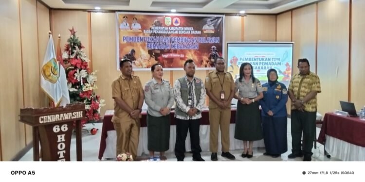 BPBD Mimika Bentuk Relawan Pemadam Kebakaran