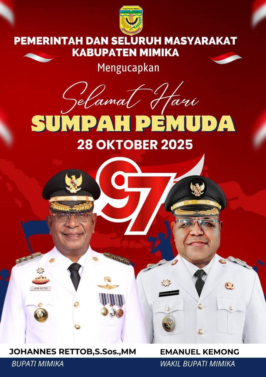 IKLAN SUMPAH PEMUDA PEMKAB MIMIKA IKLAN SUMPAH PEMUDA PEMKAB MIMIKA