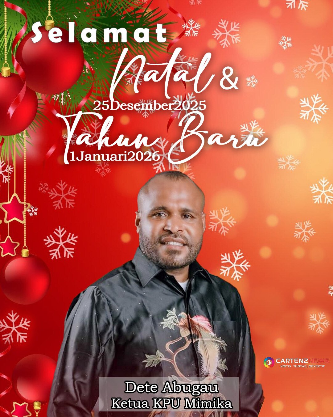 Ketua KPU Dete Abugau Nataru