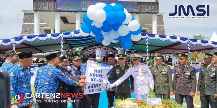 Pemkab Mimika Gelar Upacara HUT KORPRI ke-54, Sekda Tekankan Transformasi Birokrasi