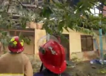 Bangunan Kosong di Jalan Baru Mimika Terbakar