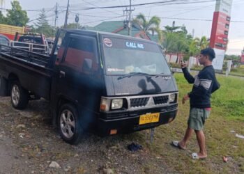 Seorang Pria Ditemukan Meninggal Dunia Didalam Mobil Pickup di Depan SPBU KM 8 Mimika