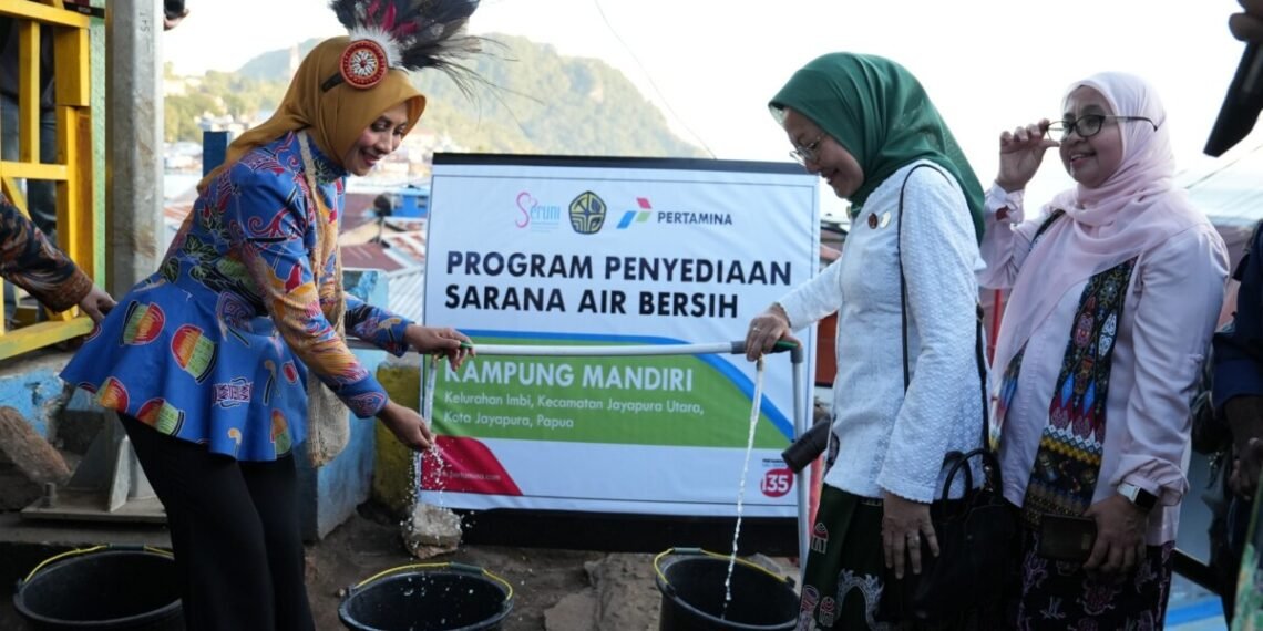 Pertamina Patra Niaga Dorong Program Penyediaan Sarana Air Bersih Sampai ke Perbatasan Papua