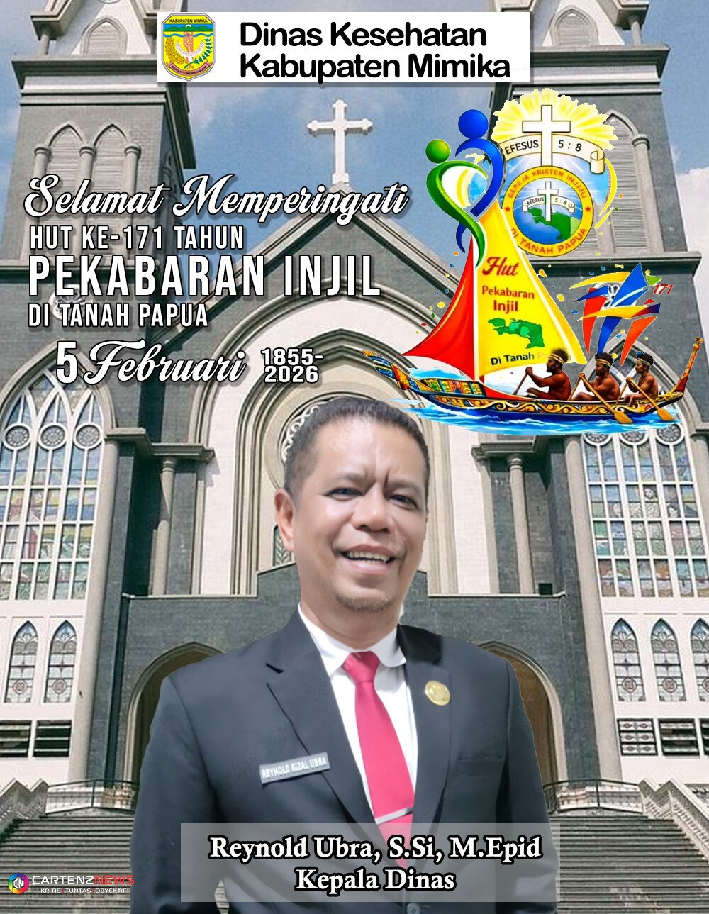 HUT PI ke-171 Dinas Kesehatan Mimika