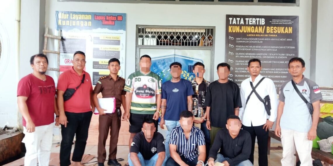 ‎Tujuh Pelaku Pembunuhan di Belakang Kantor Pos Diserahkan ke Kejari Mimika dan Segera Disidangkan