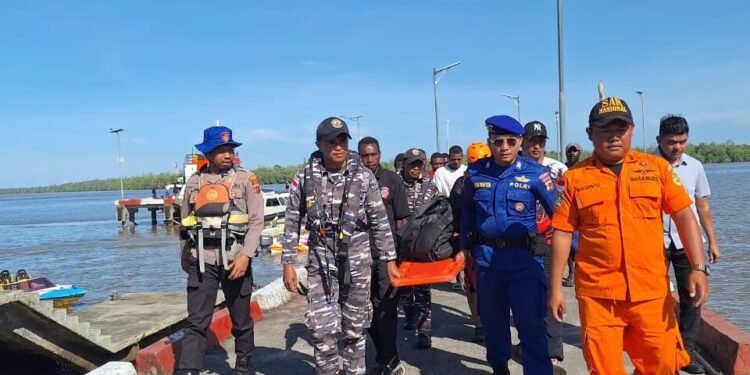 Bocah 3 Tahun Tenggelam di Sungai Ewer Kabupaten Asmat, Tim SAR Gabungan Lakukan Pencarian