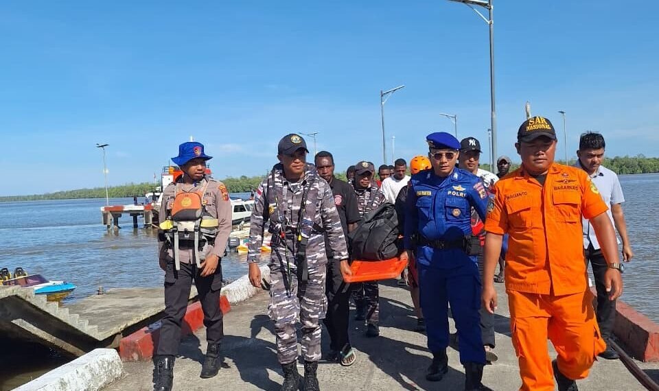 Bocah 3 Tahun Tenggelam di Sungai Ewer Kabupaten Asmat, Tim SAR Gabungan Lakukan Pencarian