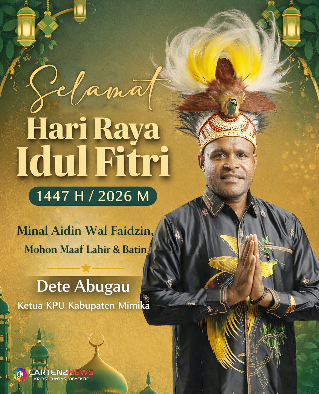 20260321 Idul Fitri KPU Ketua Dete Abugau 20260321 Idul Fitri KPU Ketua Dete Abugau