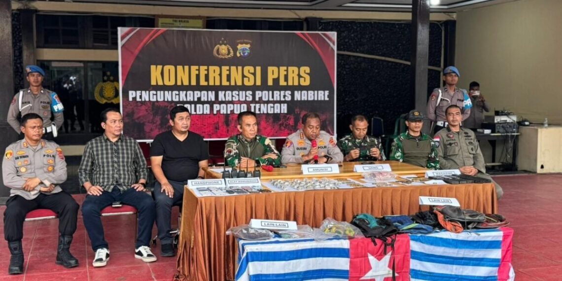 Aparat Gabungan Dibongkar Kamp KKB di Nabarua Nabire