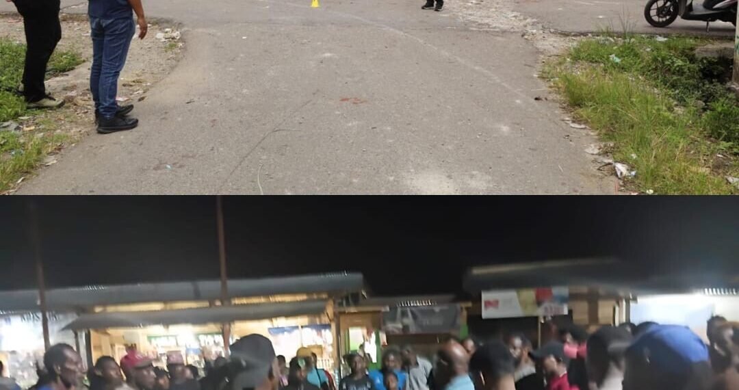 Polres Mimika Olah dan Pemantauan TKP Kasus Keributan Jalan Kesehatan Dalam dan Penikaman di Dístrik Miktim