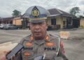 Tim Satlantas Polres Mimika Amankan Sejumlah Motor Terlibat Balap Liar
