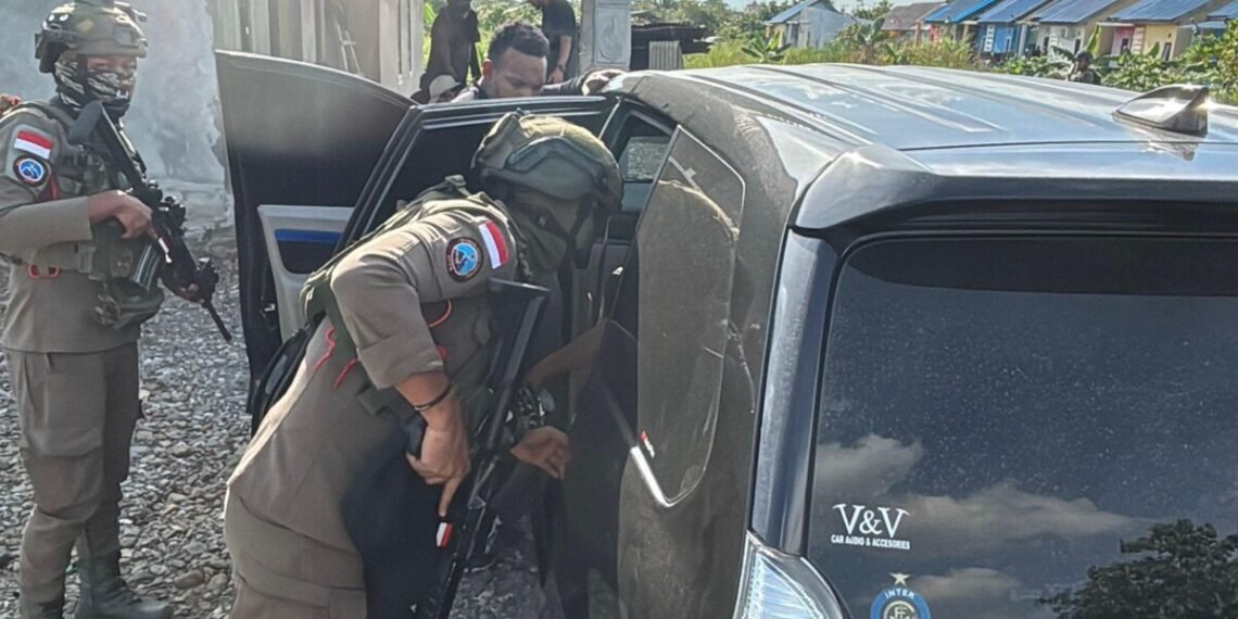 Satgas Damai Cartenz Amankan Terduga Pelaku Propaganda dan Provokasi Digital Jaringan PIS di Mimika