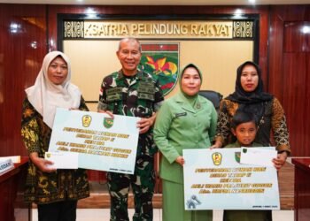 Kodam XVII/Cenderawasih Salurkan Santunan Rumah kepada Janda Prajurit yang Gugur Dalam Tugas