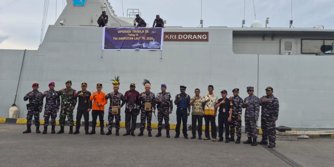 Dengan KRI Dorang 874, Satgas Ops Trisila – 26 Tiba Di Mimika