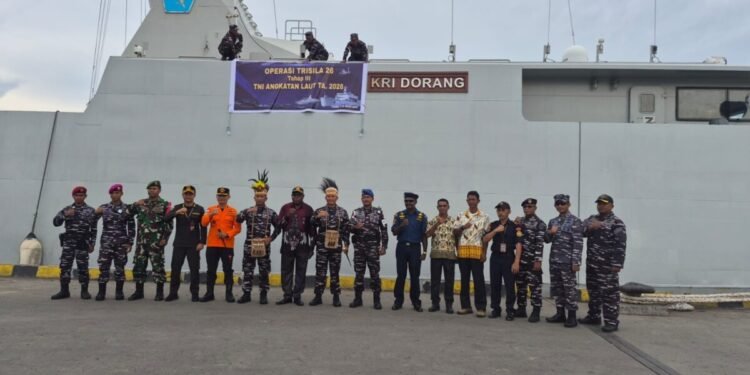 Dengan KRI Dorang 874, Satgas Ops Trisila – 26 Tiba Di Mimika