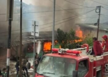 Kapendam XVII/Cenderawasih: Korsleting Diduga Jadi Penyebab Kebakaran Kompleks Kodam Lama