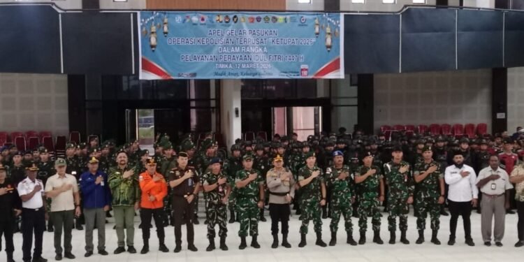 Operasi Ketupat Noken 2026, Polres Mimika Siagakan 250 Personel Gabungan dan Tujuh Posko