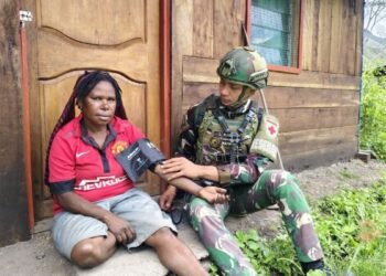 TNI Hadirkan Layanan Kesehatan Gratis di Yahukimo