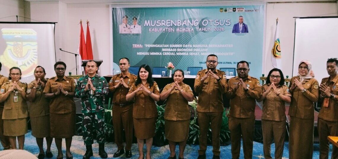 Pemkab Mimika Gelar Musrenbang Otsus Kabupaten Mimika TA 2027, Tema “Penguatan Sumber Daya Manusia Berkarakter Berbasis Ekonomi Inklusif”