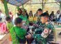TNI Gelar Pelayanan Kesehatan Gratis di Tima Sebagai Wujud Nyata Membantu Menjaga Kesehatan Masyarakat di Wilayah Pedalaman Papua