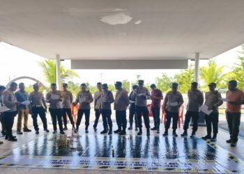 Polres Mimika Lakukan Simulasi Tactical Floor Game Guna Mempersiapan Skenario Pengamanan 1 Mei 2026
