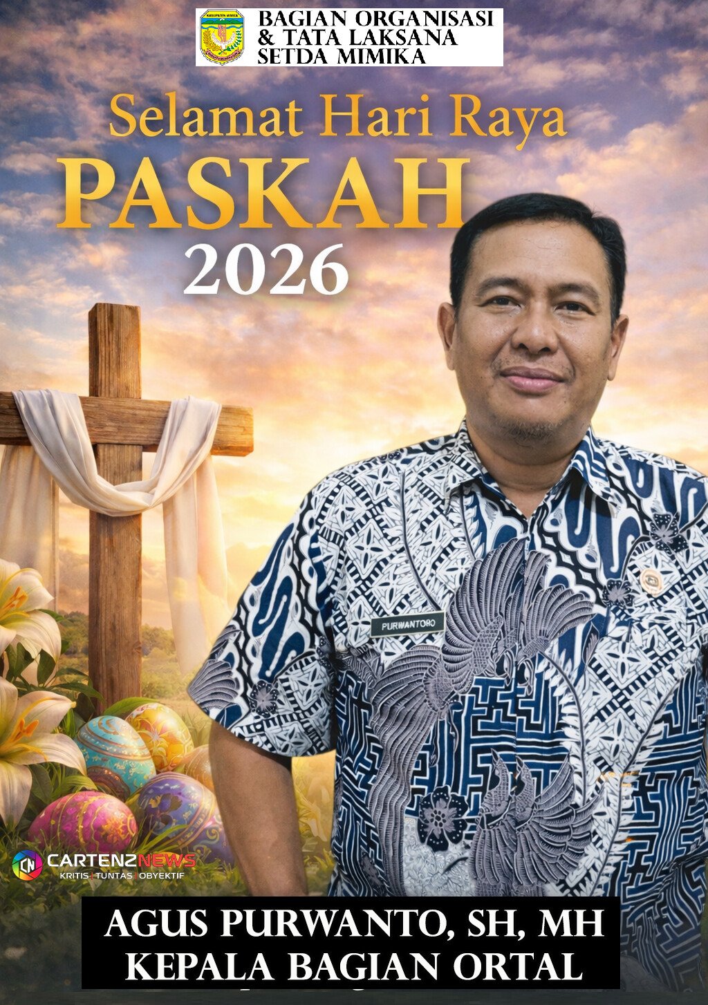 Paskah 2026 - Bagian Ortal Setda Mimika