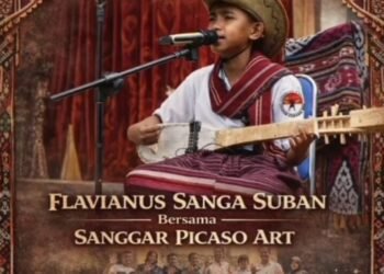 Pegambus Asal Kabupaten Flores Timur Apil Leyn Tampil di Festival Budaya Lamaholot Kupang