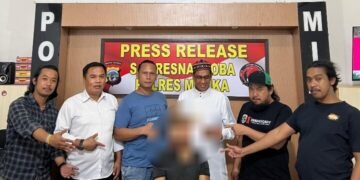 Polres Mimika Tangkap Residivis Pengedar Narkoba Sabu di Jalan Pendidikan Timika