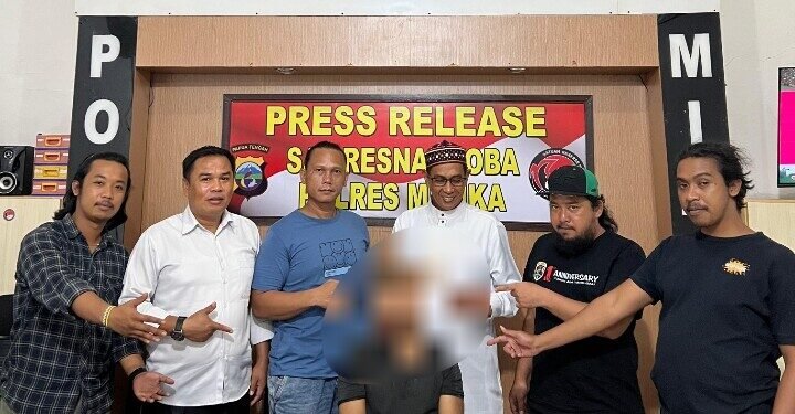 Polres Mimika Tangkap Residivis Pengedar Narkoba Sabu di Jalan Pendidikan Timika