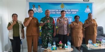 Pemerintah Distrik Mimika Timur Jauh Gelar Sosialisasi, Kadistrik Priska Kuum Ajak Warga Perkuat Semangat Bela Negara