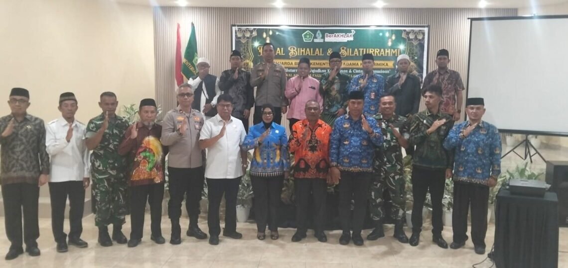 Kementerian Agama Mimika Gelar Halal Bihalal, Momentum Silaturahmi Perkokoh Identitas Warga Mimika