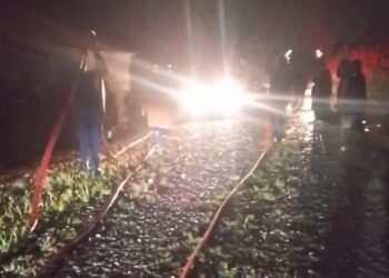 Dua Unit Rumah Terbakar di Kilo 11 Timika Diduga Konsleting Listrik