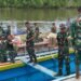 Ratusan Personel Satgas TNI Manunggal Membangun Desa Ke-128 Berangkat Menuju Kampung Keakwa