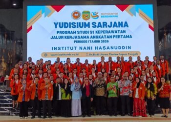66 Mahasiswa Mimika Ikuti Yudisium Sarjana Program Studi S1 Keperawatan