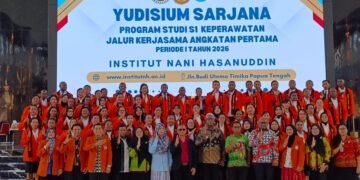 66 Mahasiswa Mimika Ikuti Yudisium Sarjana Program Studi S1 Keperawatan