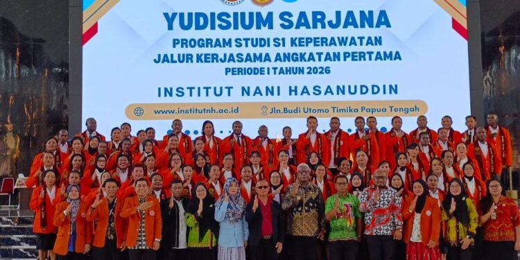66 Mahasiswa Mimika Ikuti Yudisium Sarjana Program Studi S1 Keperawatan
