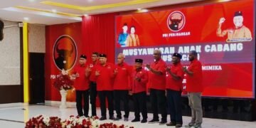 PDI Perjuangan Mimika Gelar Musancab, Resmi Dibuka Ketua DPP Komarudin Watubun