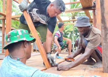 Tahap Pemasangan Lantai, Progres 5 Rumah TMMD Terus Meningkat