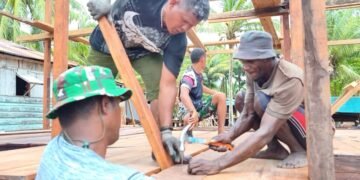 Tahap Pemasangan Lantai, Progres 5 Rumah TMMD Terus Meningkat