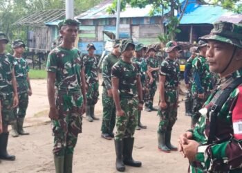 Apel Pagi Awali Tugas Satgas TMMD Siap Kerja Maksimal