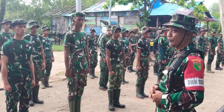 Apel Pagi Awali Tugas Satgas TMMD Siap Kerja Maksimal