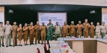 Pemkab Mimika Bersama Kantor Pertanahan Kabupaten Gelar Rapat Pembentukan Gugus Tugas Reforma Agraria Tahun 2026