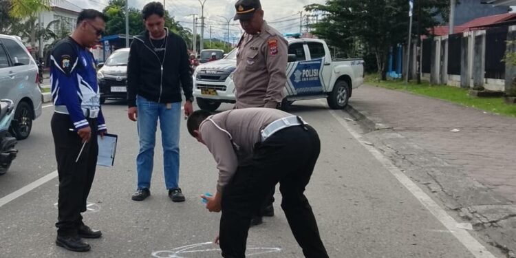 Alami Lakalantas Ganda, Anggota Polres Mimika Meninggal Dunia. Sempat Dirawat Tiga Hari di Rumah Sakit