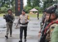 Kapolda Papua Tengah Pimpin Apel Rotasi Personil Satgas Amole Pengamanan PT Freeport