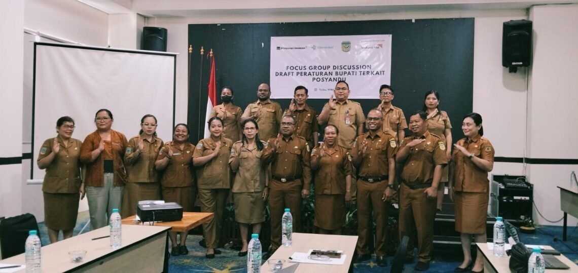 DPMK Mimika Gelar FGD Draft Perbup Posyandu