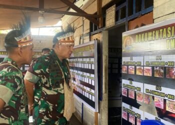 Tim Wasev TMMD ke-128 Tinjau Langsung Sasaran Pembangunan di Kampung Keakwa