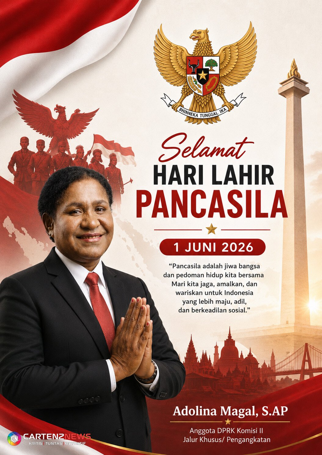 Hari Lahir Pancasila 2026 DPRK Adolina Magal